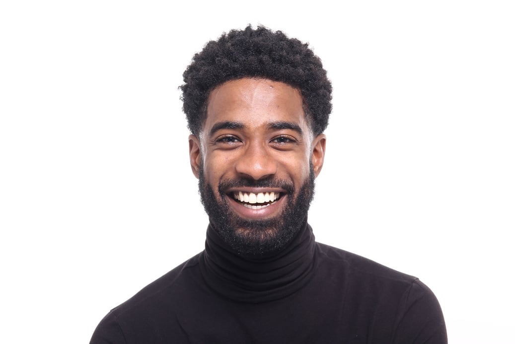 Portrait of a Man Wearing a Turtle Neck Sweater 